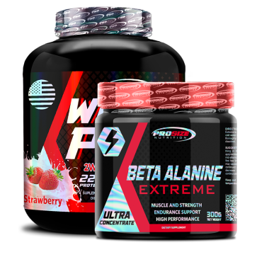 Combo: Whey Pro (5lbs) + Beta Alanina (300g) - Pro Size Nutrition