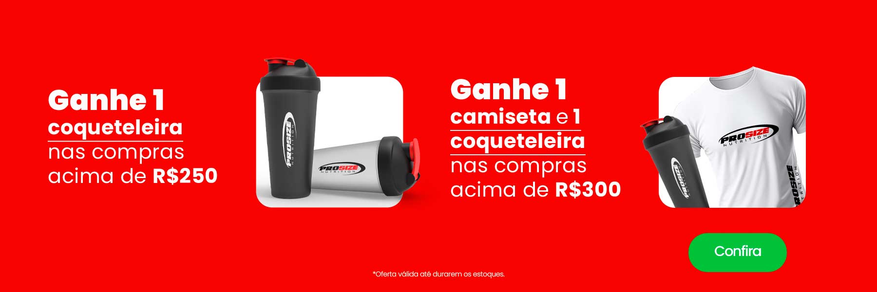 Promo Camisa e Coqueteleira